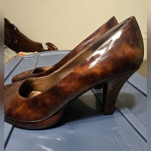 Candies Tortoise Shell Brown Women's Heels